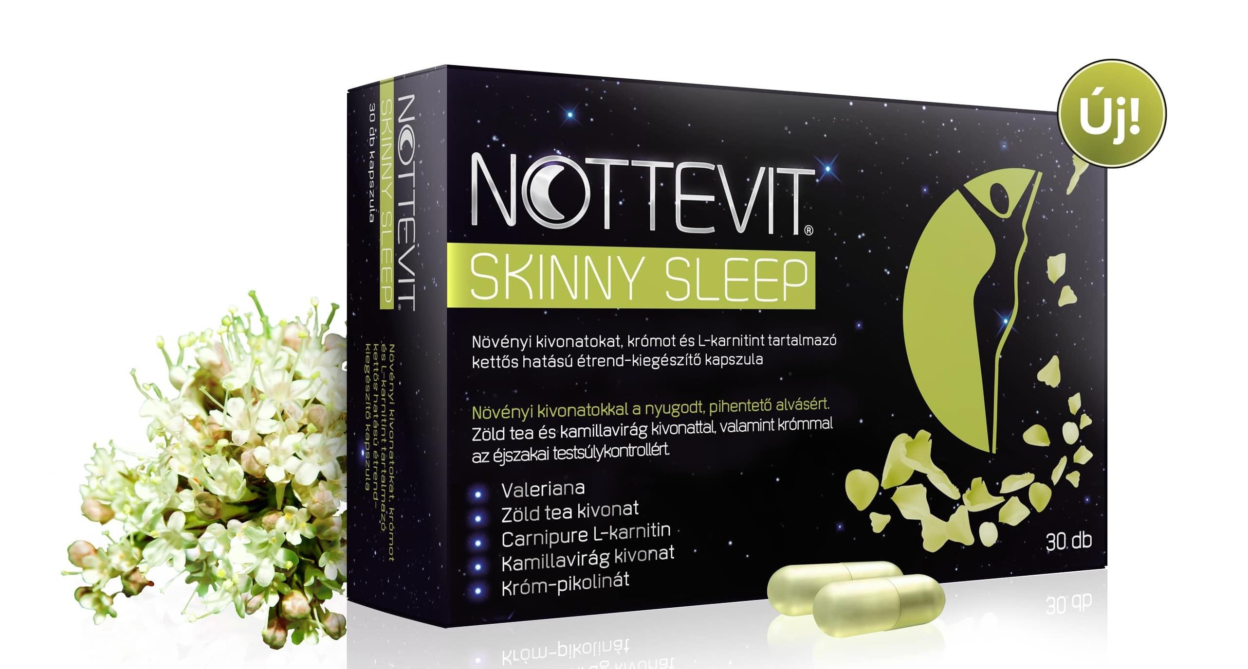 Nottevit Skinny Sleep alvást segítő kapszula Nottevit Skinny Sleep alvást segítő kapszula