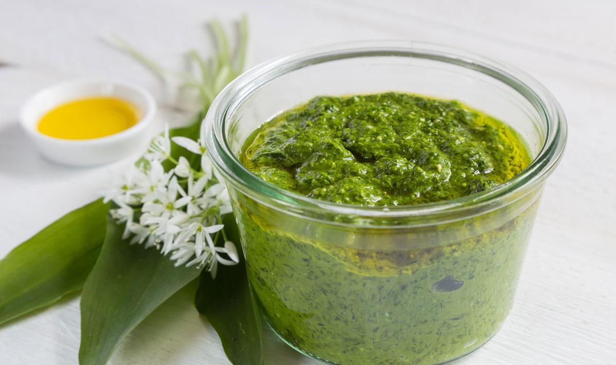 Medvehagyma pesto Medvehagyma pesto