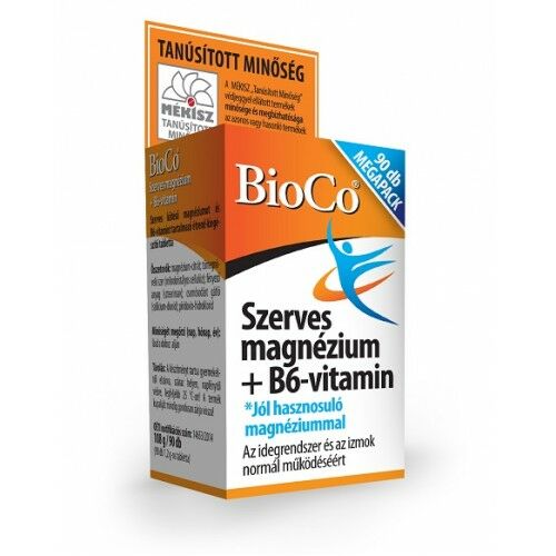 Bioco Szerves magnézium+B6-vitamin tabletta