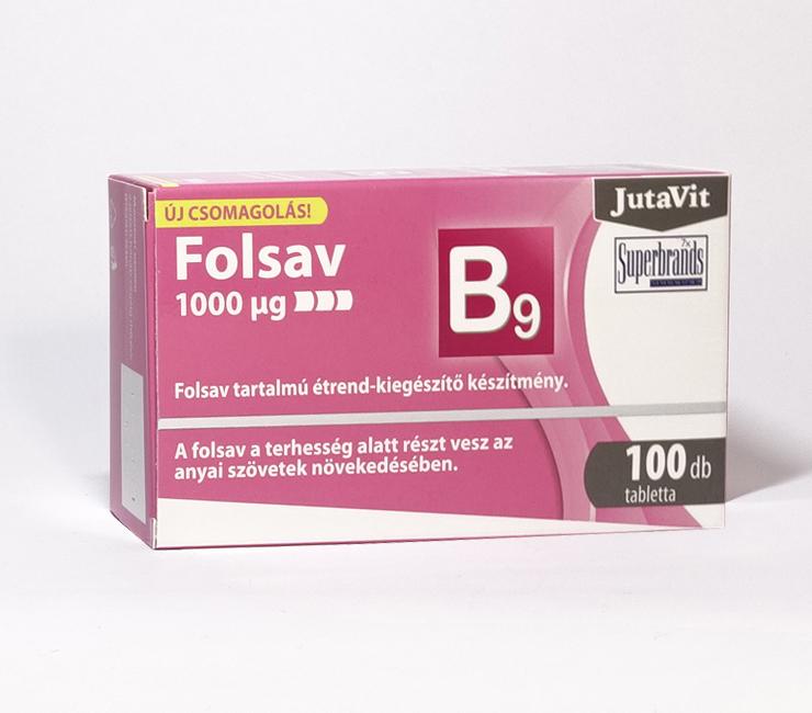 Jutavit folsav tabletta folsav pótláshoz