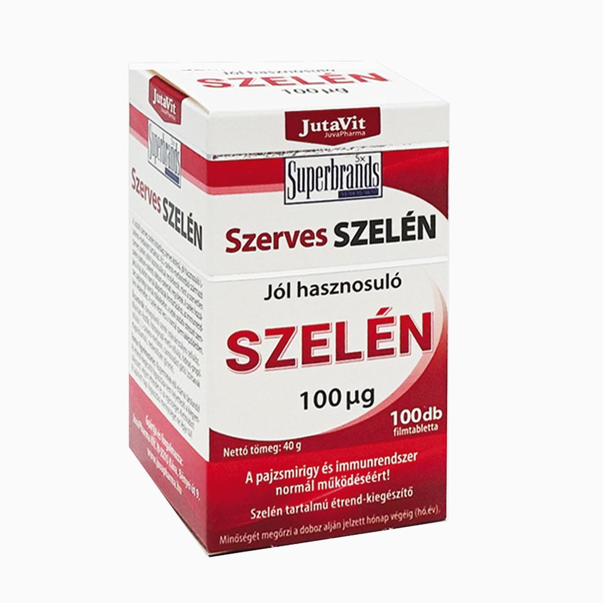Jutavit szerves szelén tabletta 100 db Jutavit szerves szelén tabletta 100 db