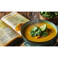 Krémlevesek kurkumával