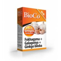 BIOCO Fokhagyma-Galagonya-Ginkgo biloba tabletta 60 db