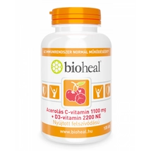 BIOHEAL Acerolás C-vitamin+D3-vitamin filmtabletta 105 db