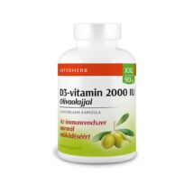 INTERHERB XXL D3-Vitamin 2000 IU Olíva olajjal kapszula 90 db
