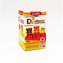 JUTAVIT D3-Gumivitamin málna ízű 60 db