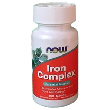 NOW Iron Complex tabletta 100 db
