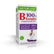 NATURLAND B-100 Komplex+Magnézium 375 mg kapszula 60 db