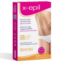 X-EPIL Használatra kész prémium gélgyantacsíkok bikini-hónalj 12 db