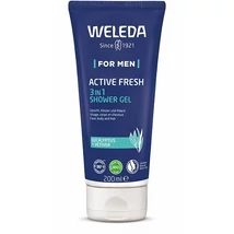 WELEDA For Men 3in1 aktív frissesség tusfürdő gél férfiaknak 200 ml