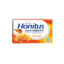 Dabur Honitus Orange - narancs ízű gyógynövényes szopogató tabletta 24 db