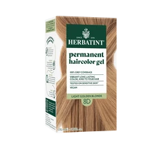 HERBATINT 8D Arany világos szőke tartós növényi hajfesték kondícionálóval 170 ml