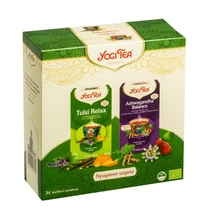 YOGI BIO Nyugalom szigete karácsonyi ajándékcsomag tea szett 2x17 filter