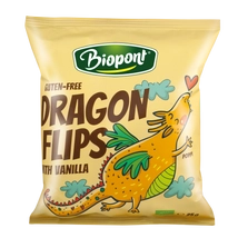 BIOPONT Dragon Flips - Bio Kukorica snack valódi vaníliával 25 g
