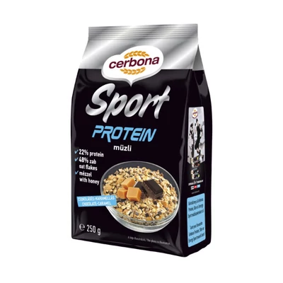 Cerbona Sport protein müzli csokis-karamellás 250 g