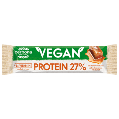 CERBONA Vegán protein szelet Sós-karamellás 40 g