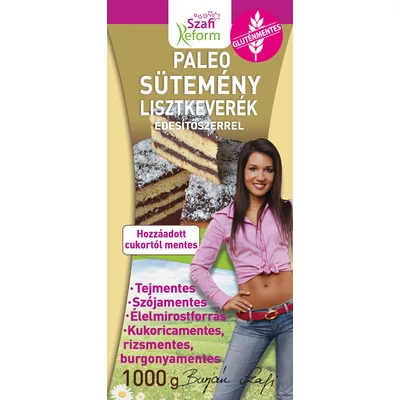 SZAFI REFORM Paleo Sütemény lisztkeverék Édesítőszerrel 1000 g