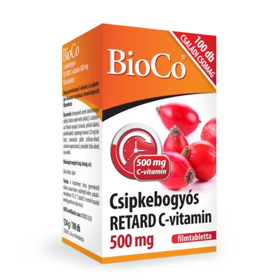 BIOCO Csipkebogyós C-Vitamin 500 mg Retard tabletta 100 db