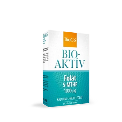 BIOCO Bioaktív folát 5-MTHF 1000 µg tabletta 30 db