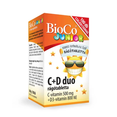 BIOCO C+D Duo Junior rágótabletta 100 db