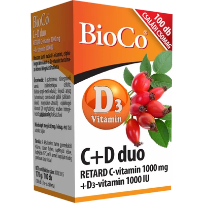 BIOCO C+D Duo Retard tabletta 100 db