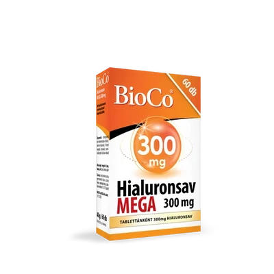 BIOCO Hialuronsav Mega 300 mg tabletta 60 db