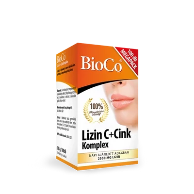 BIOCO Lizin C+Cink komplex megapack tabletta 100 db