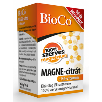 BIOCO Magne-Citrát+B6 Vitamin Megapack 90 db