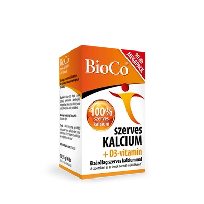 BIOCO Szerves Kalcium+D3-vitamin tabletta 90 db