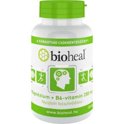 BIOHEAL Magnézium+B6-Vitamin Szerves és Nyújtott Felszívódású kapszula 105 db