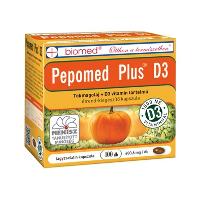 BIOMED Pepomed Plus D3-Vitamin kapszula 100 db