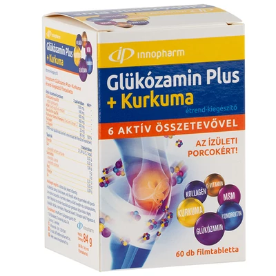 INNOPHARM Glükózamin Plus+kurkuma filmtabletta 60 db