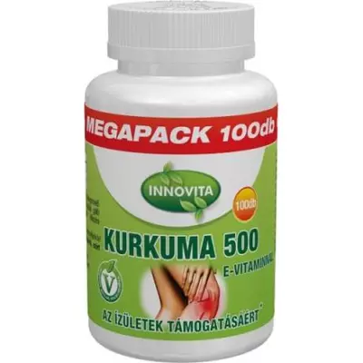 INNOVITA Kurkuma 500 E-Vitaminnal kapszula 100 db