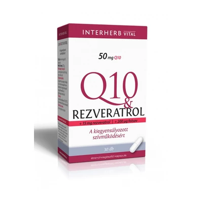 INTERHERB Q10 Rezveratrol kapszula 30 db