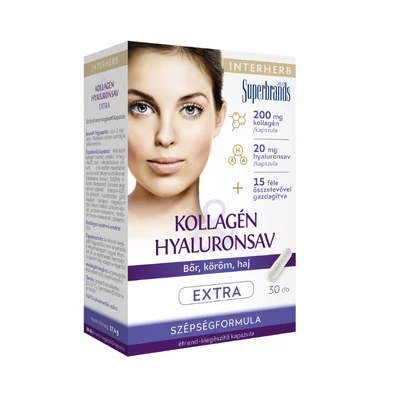 INTERHERB Kollagén&Hyaluronsav Kapszula Extra 30 db