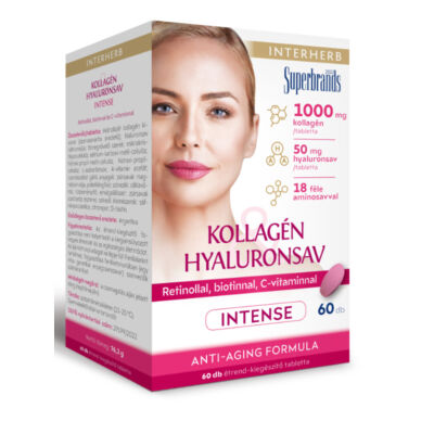INTERHERB Kollagén-Hyaluronsav Intense tabletta 60 db