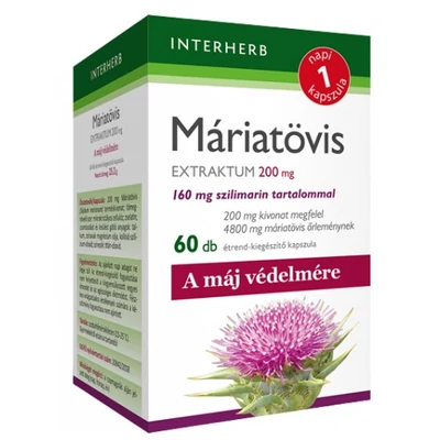 INTERHERB Máriatövis extraktum kapszula 60 db