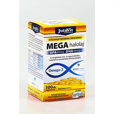 JUTAVIT MEGA halolaj Omega-3M kapszula 100 db