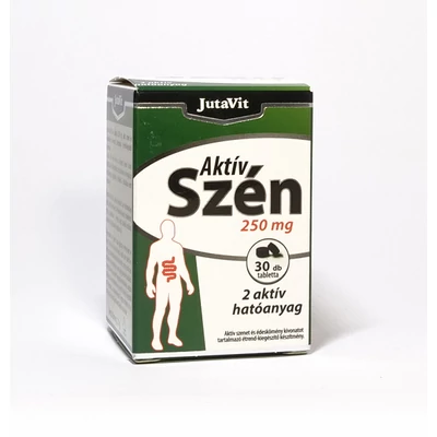 JUTAVIT Aktív szén 250 mg tabletta 30 db