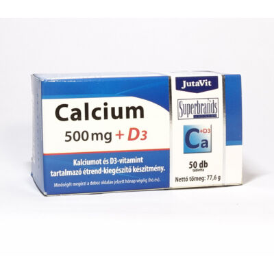JTUAVIT Kalcium 500 mg +D3-vtiamin tabletta  50 db