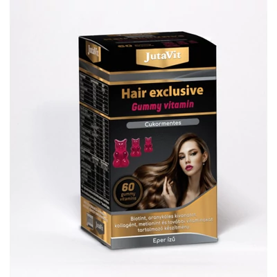 JUTAVIT Hair Exclusive gummy vitamin cukormentes 60 db