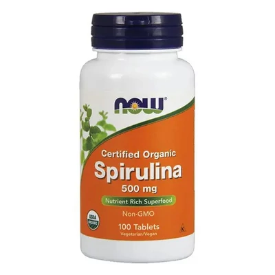 NOW Spirulina tabletta 100 db