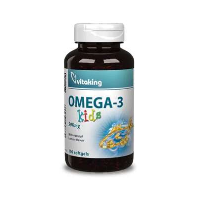 VITAKING Omega-3 Kids Halolaj Gélkapszula 100 db