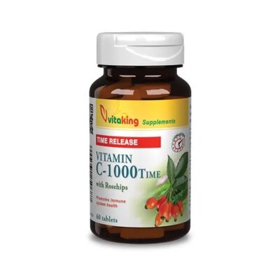 VITAKING C-vitamin 1000 mg Csipkebogyóval TR tabletta 60 db
