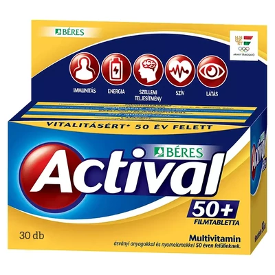BÉRES ACTIVAL 50+ filmtabletta 30 db