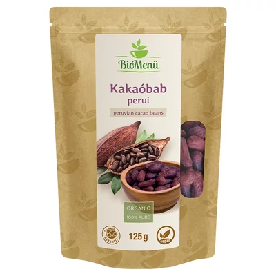 BIO MENÜ Bio Perui kakaóbab 125 g