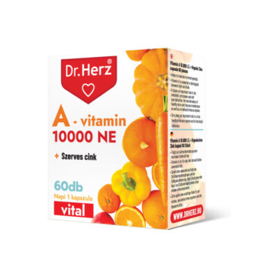 Dr. HERZ A-vitamin 10000 NE + Szerves Cink kapszula 60 db