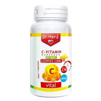 Dr. HERZ C-vitamin+Szerves Cink kapszula 60 db