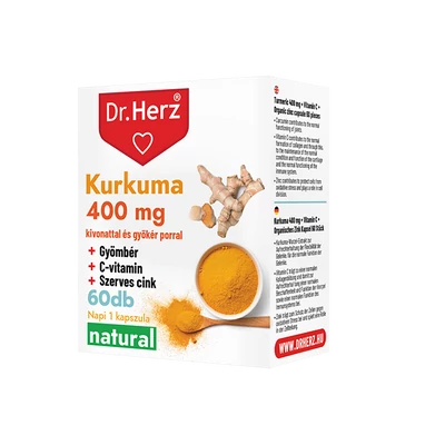 Dr. HERZ Kurkuma+C-Vitamin kapszula 60 db