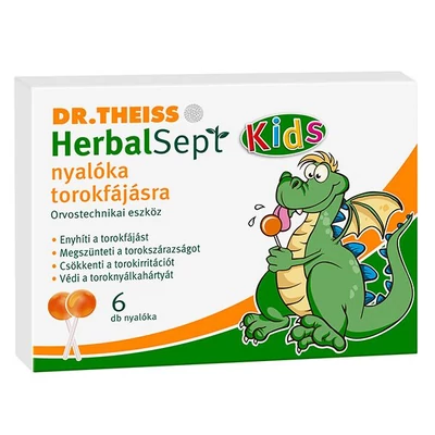 Dr. THEISS Herbalsept Nyalóka torokfájásra 6 db